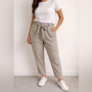 H&M Plaid Ankle Pants size US 10